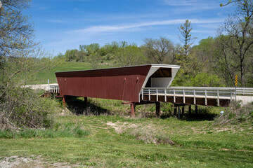The beautiful Cedar Covered Bridge, part of the  bridges of Madison County