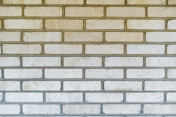 White old brick wall background, copy space