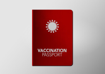 Vaccine passport. Covid-19 immunity document. Vaccination certificate. Travelling and business during coronavirus pandemic. New normal.