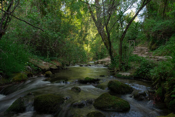Río Majaceite, en el parque natural de Grazalema, provincia de Cádiz, España.