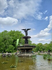 fountain in the garden