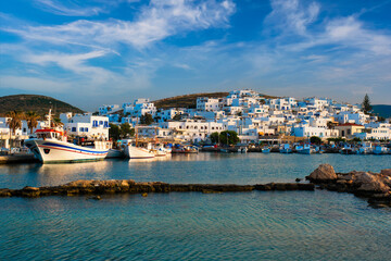Fototapeta na wymiar Picturesque Naousa town on Paros island, Greece