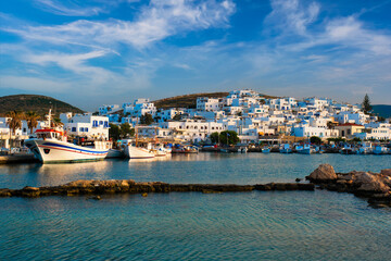 Picturesque Naousa town on Paros island, Greece