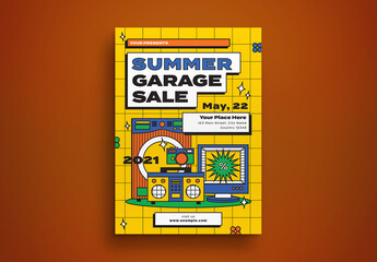 Summer Garage Sale Flyer Layout