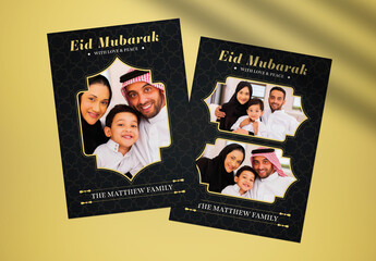 Eid Mubarak Greeting Card Photobooth Layout