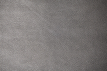Textured surface of dark gray leatherette, leather, or dermantine.