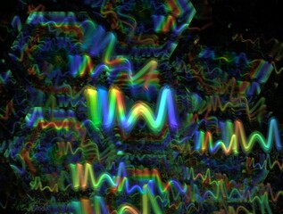 Imaginatory fractal background generated Image