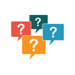 answer and question icon for asking