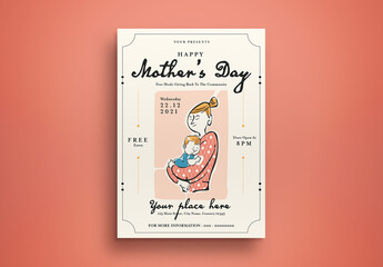 Happy Mothers Day Flyer Layout 