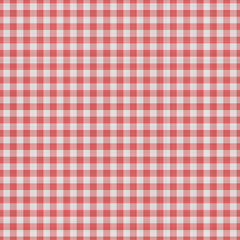 3D illustration of a red and white checkered tablecloth