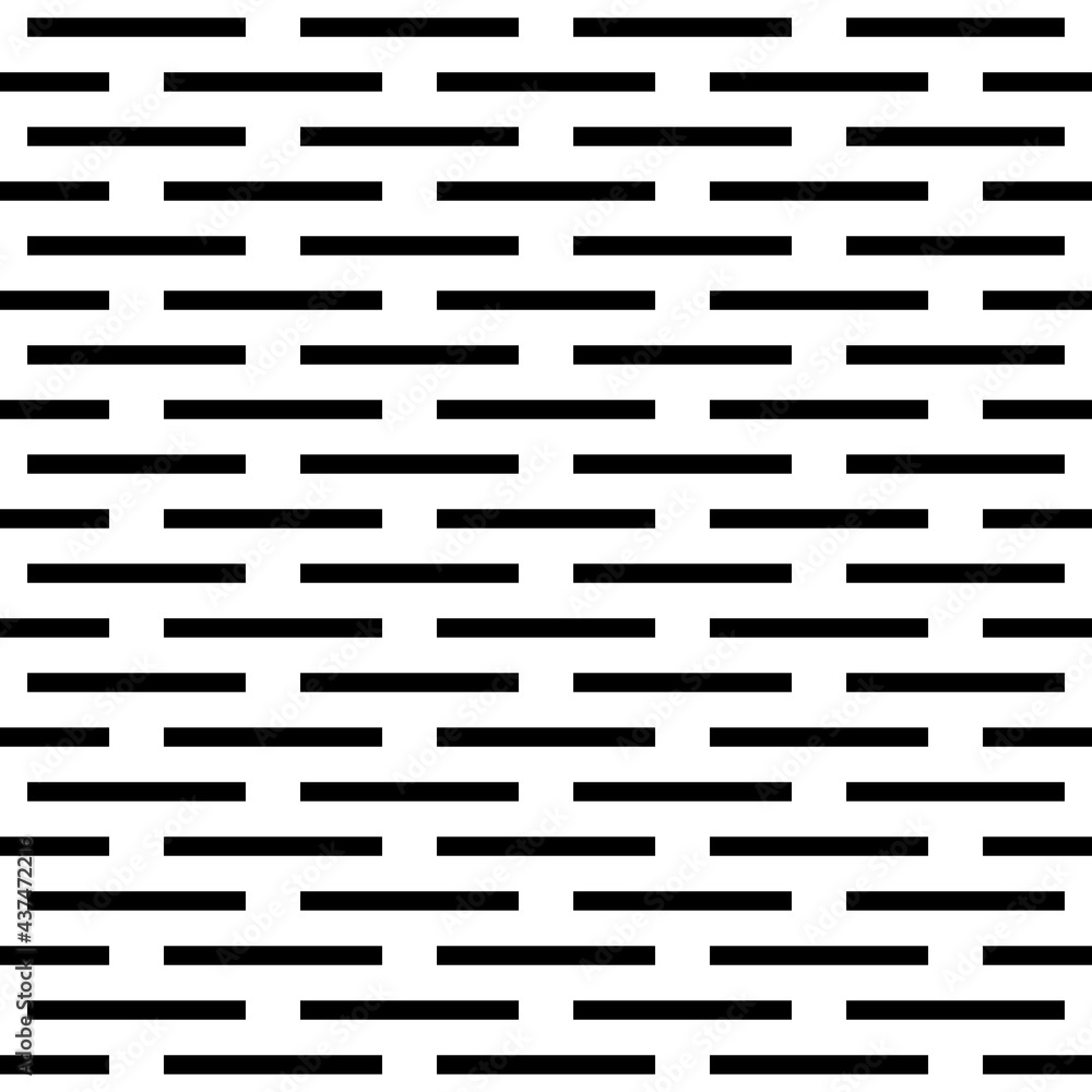 Poster Horizontal lines pattern. Vector simple sticks ornament.