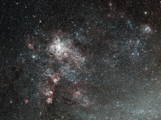 The Tarantula Nebula (NGC2070) in the Large Magellanic Cloud from Christchurch, New Zealand, June 2021.