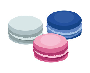 sweet macaroons pastry