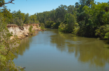 Fototapeta na wymiar Roper River landscape in Top End of Northern Territory