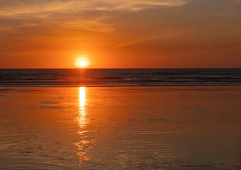beautiful sunset over Cable Beach Kimberly Western Australia