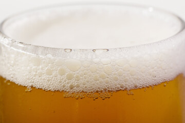 vaso de cerveza primer plano