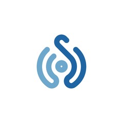 Obraz premium Initial letter S logo design inspiration vector template