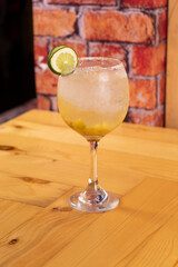 Italian passion fruit soda