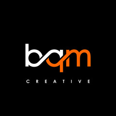 BQM Letter Initial Logo Design Template Vector Illustration