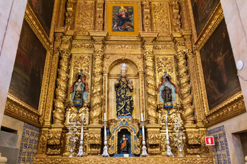 Fototapeta na wymiar interior of the church of the savior on spilled blood