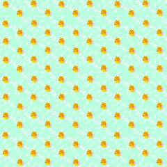 seamless small vector flower design pattern  on     background