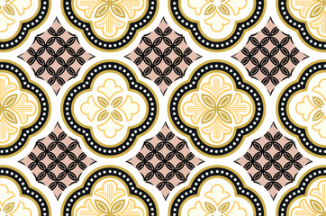 Indonesian batik motif, Batik is a technique of wax-resist dyeing applied to whole cloth, or cloth made using this technique originated from Indonesia. EPS 10