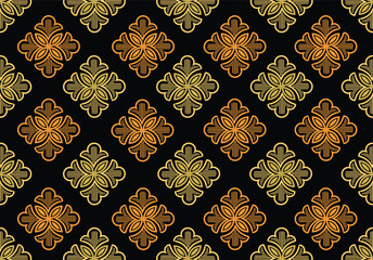 Indonesian batik motif, Batik is a technique of wax-resist dyeing applied to whole cloth, or cloth made using this technique originated from Indonesia. EPS 10