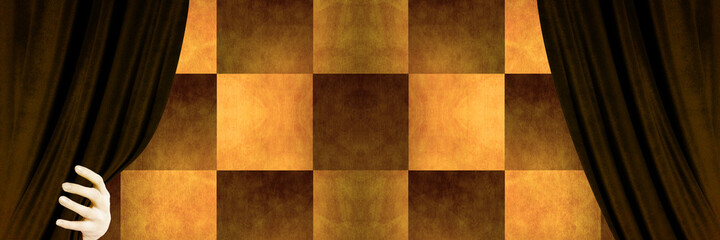 close up of a curtain