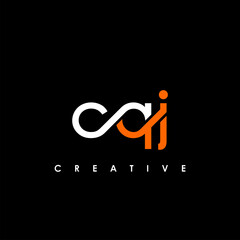 CQJ Letter Initial Logo Design Template Vector Illustration