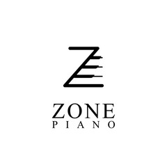 Zone Piano Classic Tone School Music Logo Design