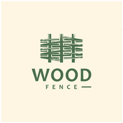 Wood Fence Wooden Furniture Logo Design
