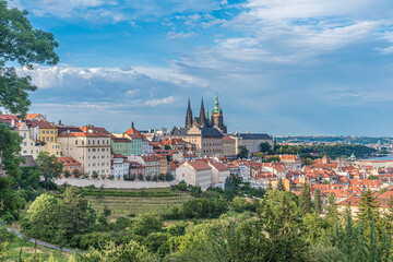 Fototapeta na wymiar Prague castle and Historicl buildings