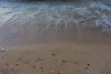 Sea waves splash