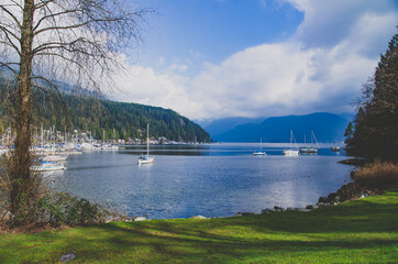 View from the hill in Deep cove