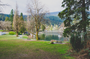 View from the hill in Deep cove