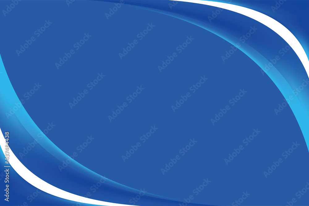 Aufkleber simple blue curvy background design template vector, dark blue background element with copy space fo
