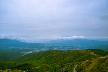 車山　山頂からの眺望　街並み