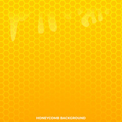 Yellow hexagonal honeycomb mesh pattern with text space Free Vector . suitable for your creativity