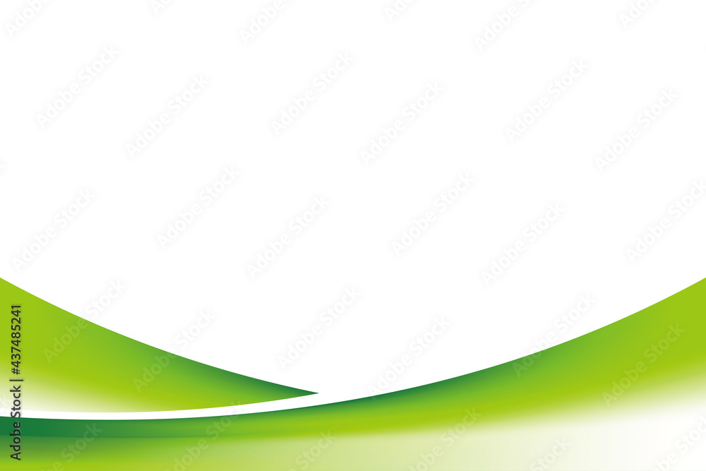 Poster simple clean green background design template vector, green background element with white copy space