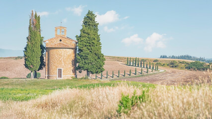 Landscape in Val D'Orcia, Tuscany, Italy