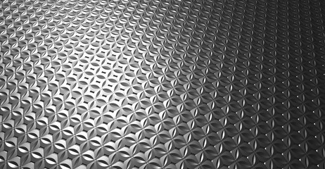 Abstract background of steel with pattern space for design
