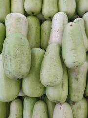 Wax Gourd, calabash top view