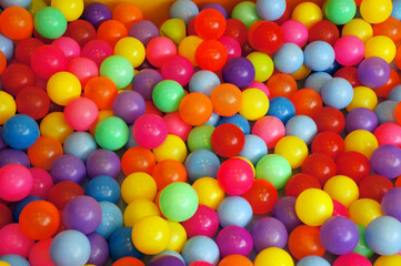 Fototapeta na wymiar colorful little balls for children to playground