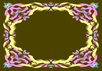 Shabby chic style. Coloured backgrond  for packaging and postcard 