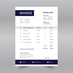 minimal business invoice template