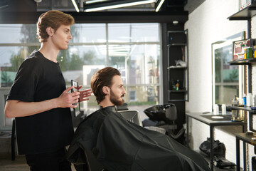 Obraz premium good looking brunet man