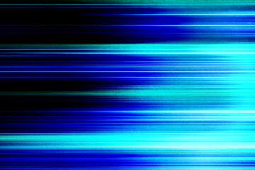 流れるブルーの光