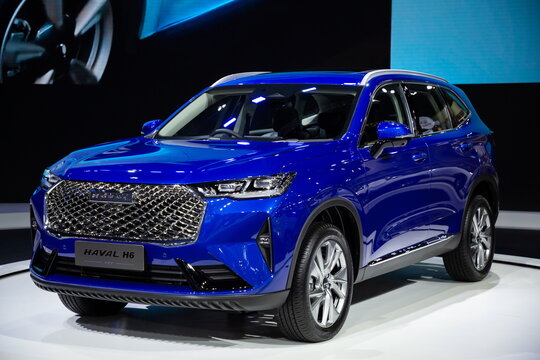 Thailand - Mar 25, 2021: Haval H6 on display at Thailand International Motor Show 2021 Arina Muangthong Thani or Motor Expo in Bangkok, Thailand.