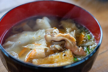 日本の郷土料理　ひっつみ