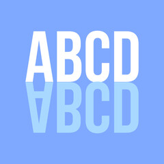 ABCD typography letters poster, t-shirt,  and background design